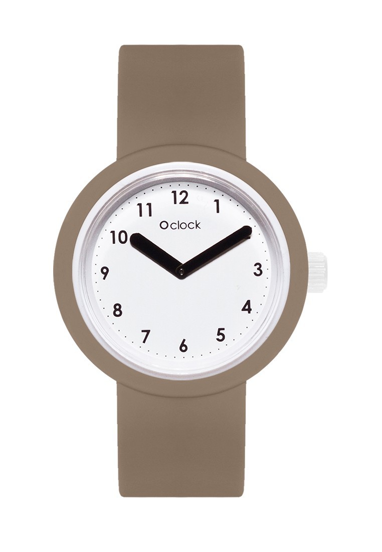 

Часы O bag O clock Белый с черной стрелкой, Светло серый Oclock3519