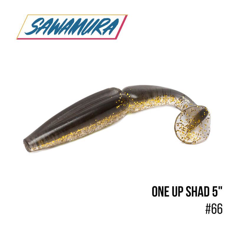 

Виброхвост Sawamura One'Up Shad 5" (6 шт.) (66)