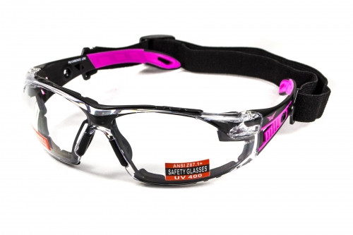 

Женские спортивные очки Global Vision Eyewear PINK-IT Clear