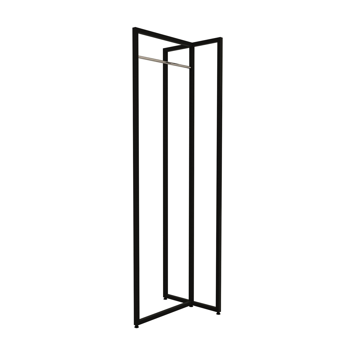 

Вешалка напольная лофт Di Ferro SNELLO В1800xГ550xШ500 Черная