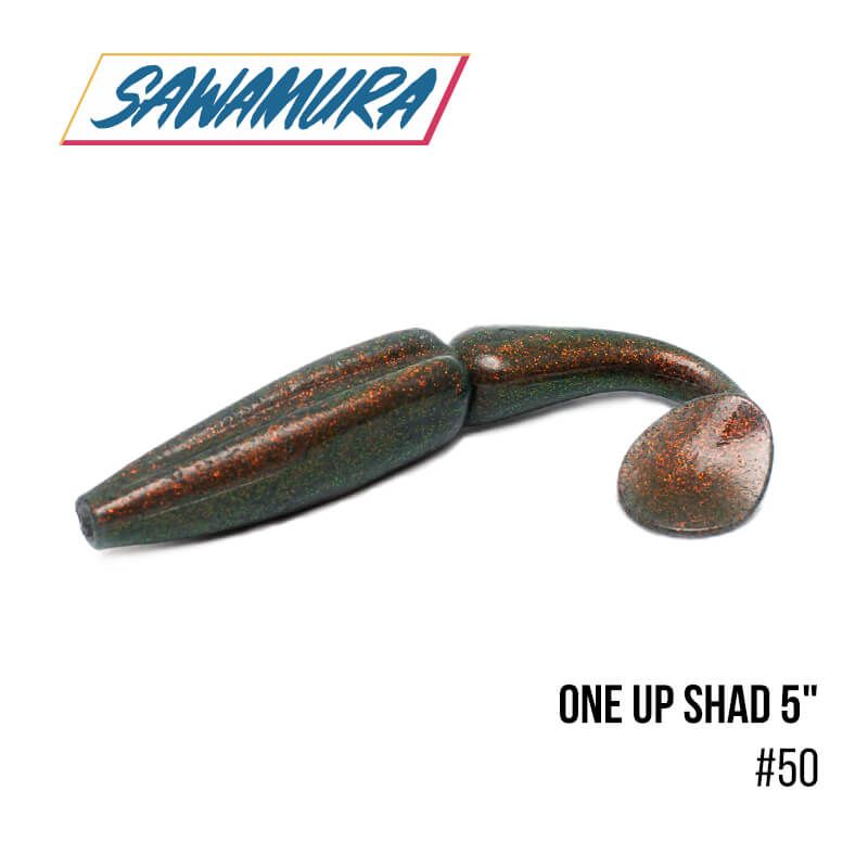 

Виброхвост Sawamura One'Up Shad 5" (6 шт.) (50)