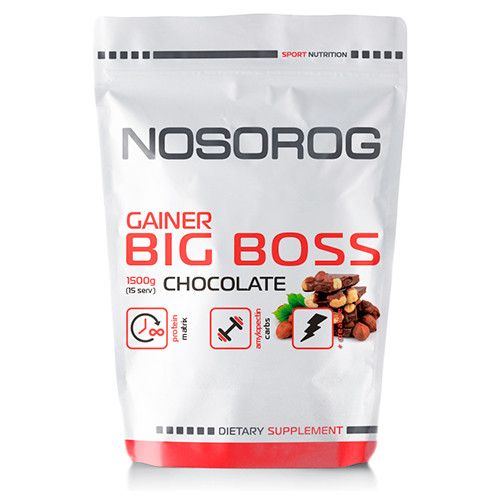 

Гейнер для набора массы Nosorog Gainer Big Boss (1,5 кг) носорог шоколад (NOS1143-05)