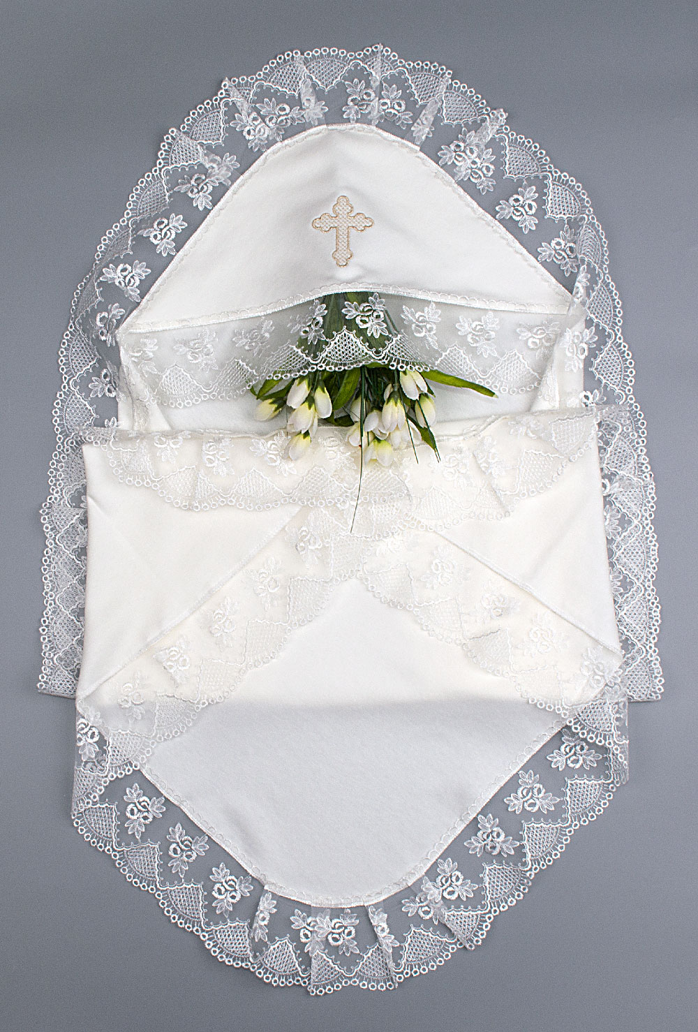 

Крыжма для крещения для Baptisms 90х90 см айвори