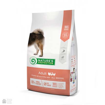 

Корм для собак средних пород Nature's Protection Adult All Breeds 4 кг