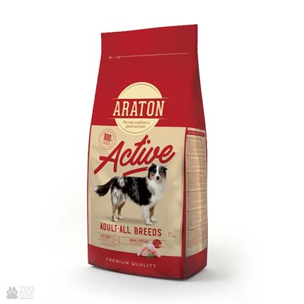 

Сухой корм для собак всех пород Araton Active Adult All Breeds Chicken с птицей 15 кг