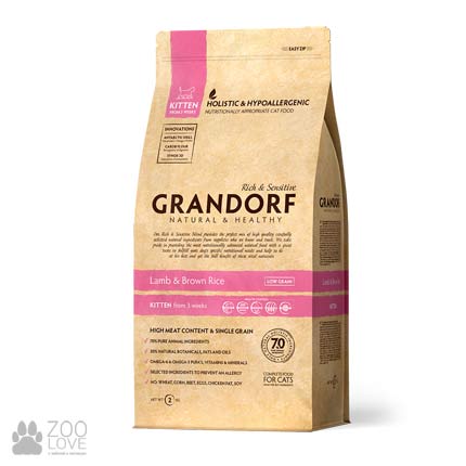 

Сухой корм для котят Grandorf Lamb & Rice Kitten 400 г