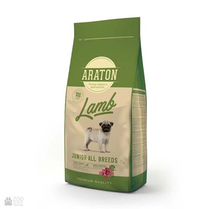 

Сухой корм для щенков всех пород Araton Lamb Junior All Breeds с ягненком 3 кг