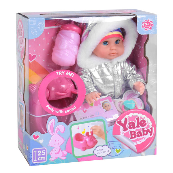 

Пупс кукла для девочек Yale Baby 25 см с музыкальным горшком и аксессуарами (699205)