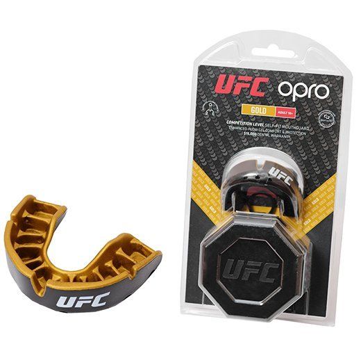 

Капа Junior Gold UFC Opro Черно-золотой (37362012)