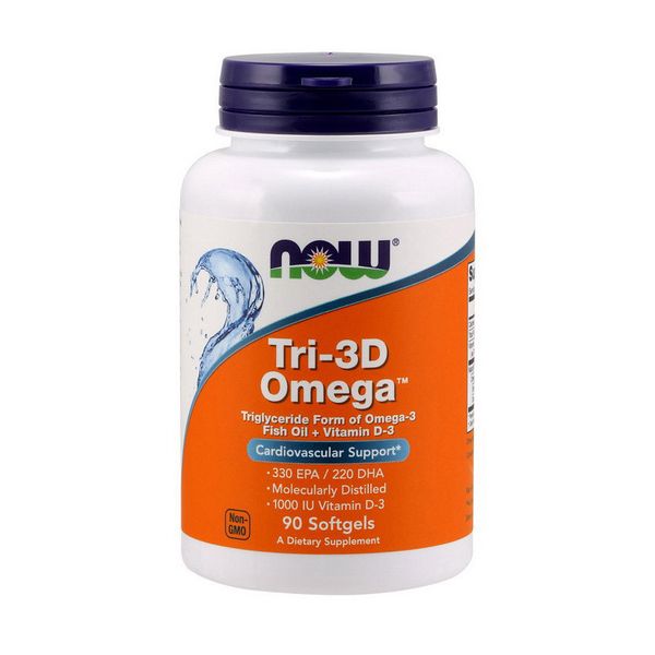 

Омега 3 Now Foods Tri-3D Omega-3 90 капсул