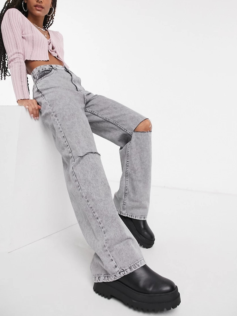 

Джинсы Bershka 0040/534/818 32 Светло-серые