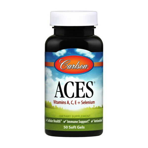 

Комплекс витаминов Carlson Labs ACES Vitamins A C E + Selenium 50 капсул