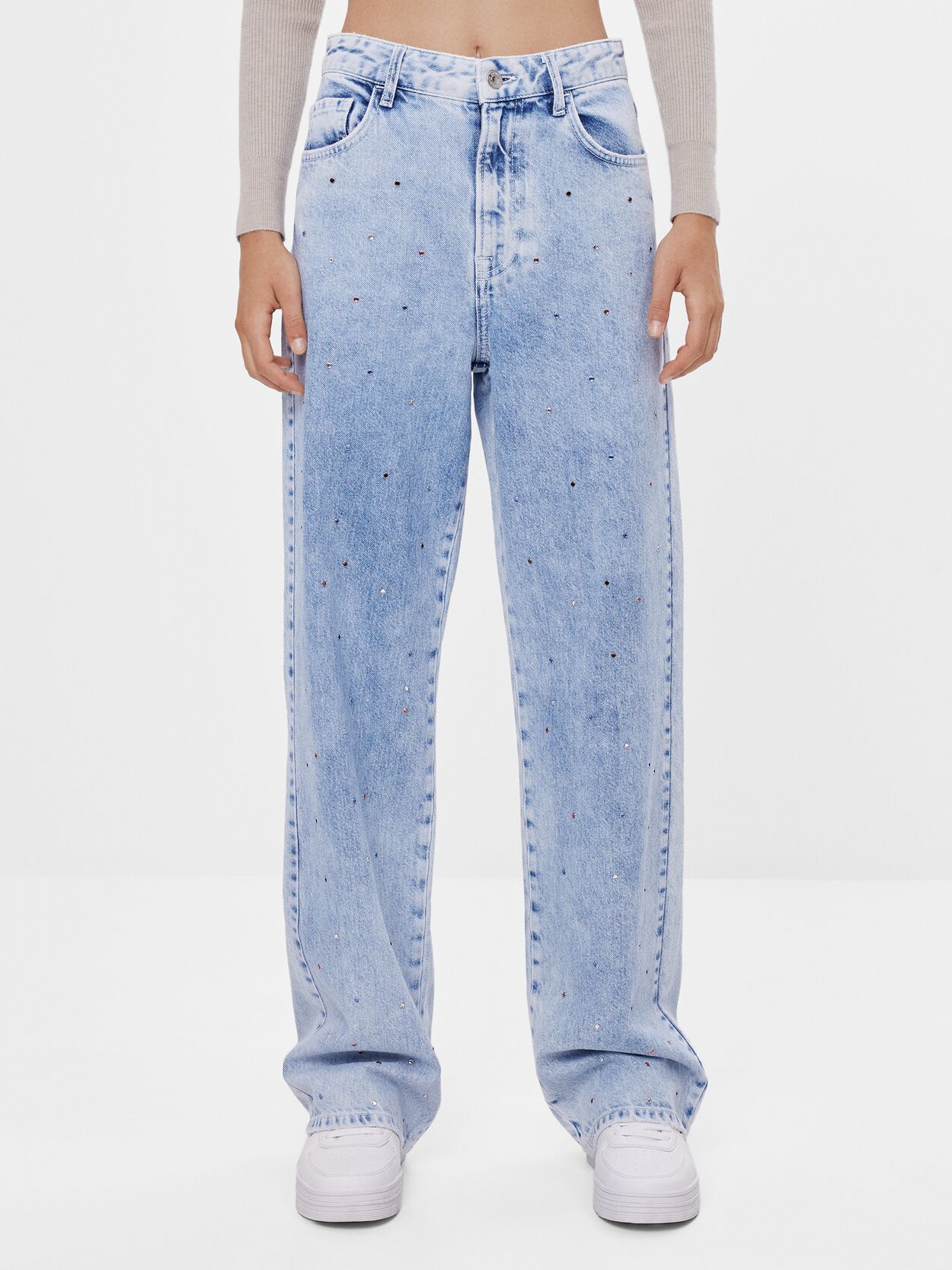 

Джинсы Bershka 5022/179/428 34 Голубой джинс