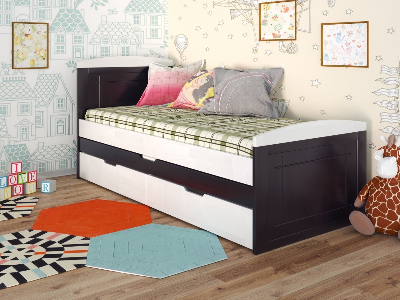 

Детская кровать Компакт (Arbor Drev) Венге 80х190 см 71148_7