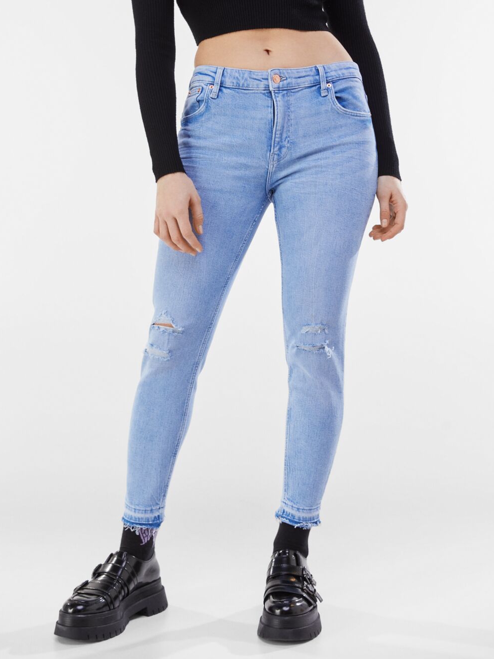 

Джинсы Bershka 5189/666/461  Синие, Джинсы Bershka 5189/666/461 38 Синие