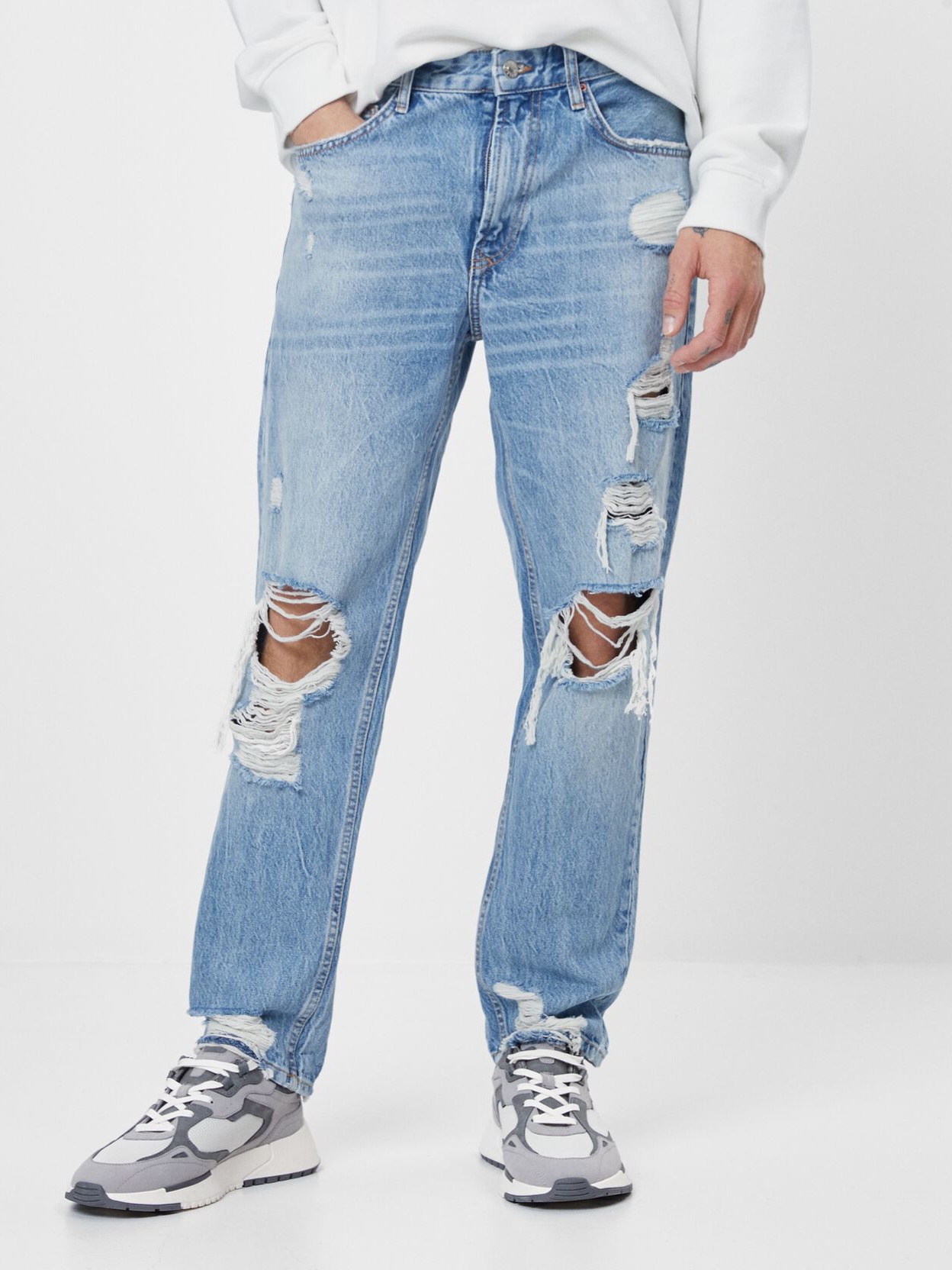 

Джинсы Bershka 5294/220/428 38 Голубой джинс