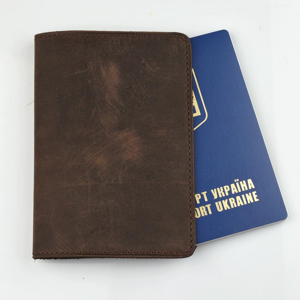 

Кожаная обложка для паспорта коричневого цвета Morison atelier `Travel`