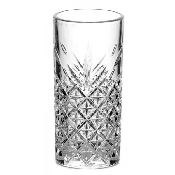 

Набор 12 высоких стаканов из прозрачного стекла Pasabahce Timeless 295 мл, с прекрасным звоном