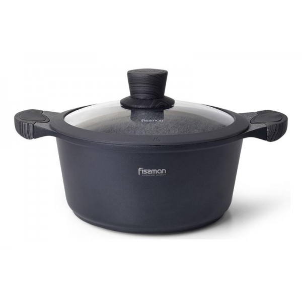 

Кастрюля из литого алюминия Fissman Prestige 2.4 л, с антипригарным покрытием Greblon С3