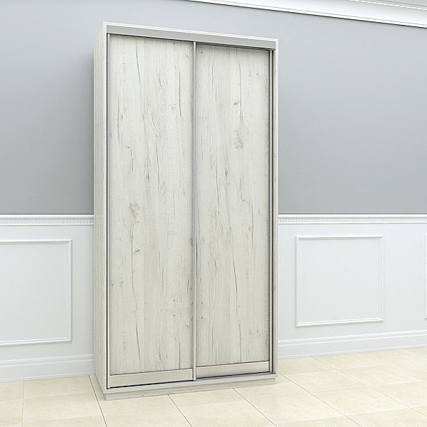 

Двухдверный шкаф купе СИЧ БШК-19/22 130x43x220 Дуб крафт белый ДСП