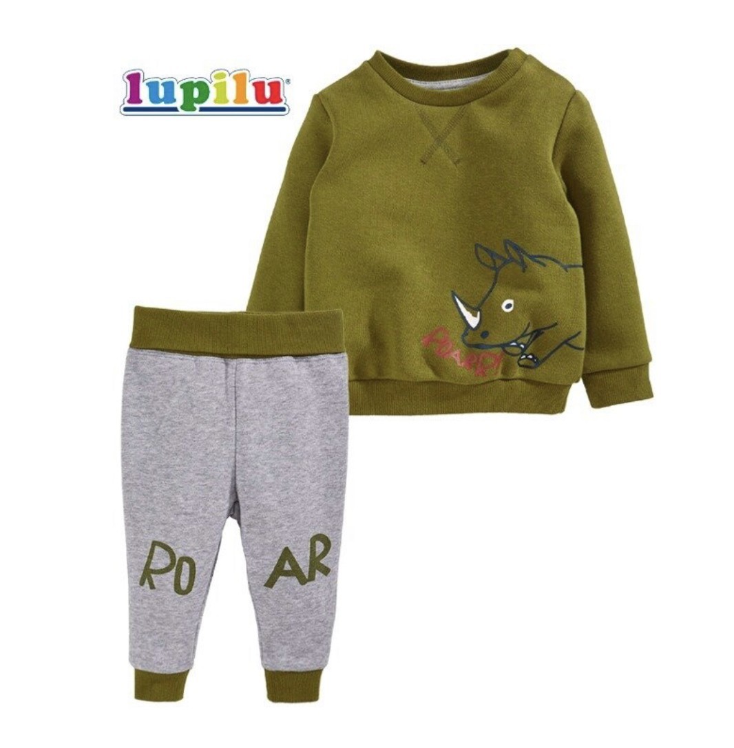 

Теплый комплект для мальчика Lupilu 301490 74 80 cм Зеленый