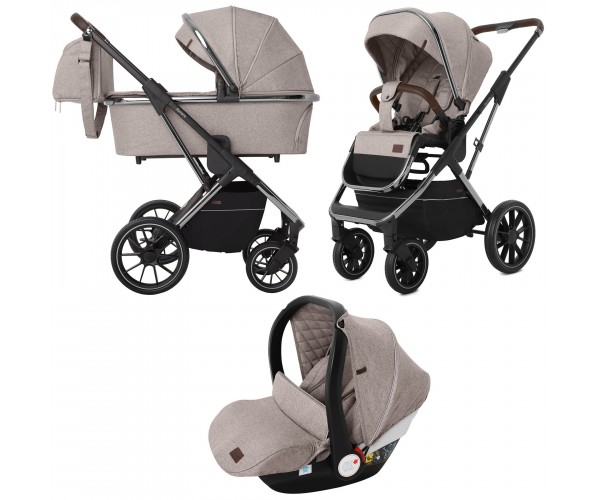 

Коляска универсальная CARRELLO Aurora CRL-6502/1 (3in1), Бежевая