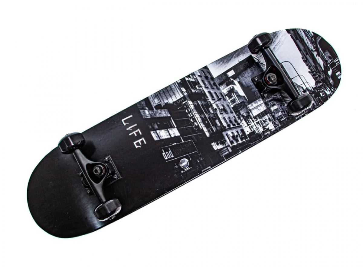 

Скейтборд Scale Sports деревянный с рисунком 31", "Life"