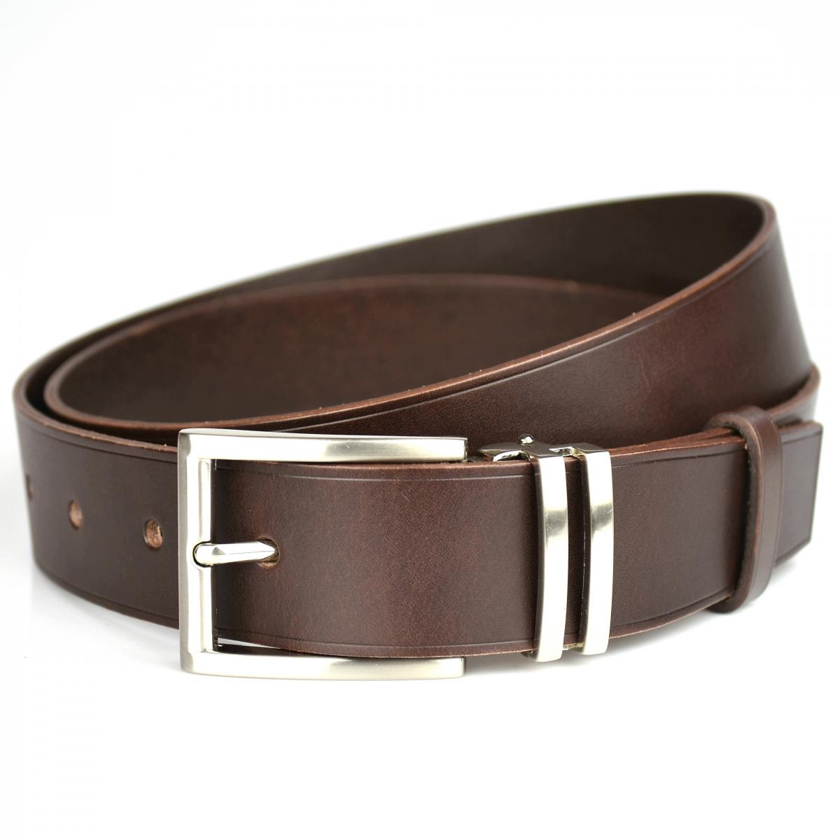 

Мужской кожаный ремень коричневого цвета Morison Atelier `Thando` размер S - 105 см