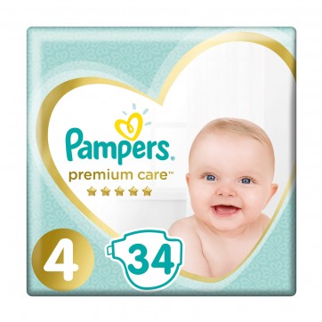 

Подгузники Pampers Premium Care размер 4 (9-14 кг) 34 шт