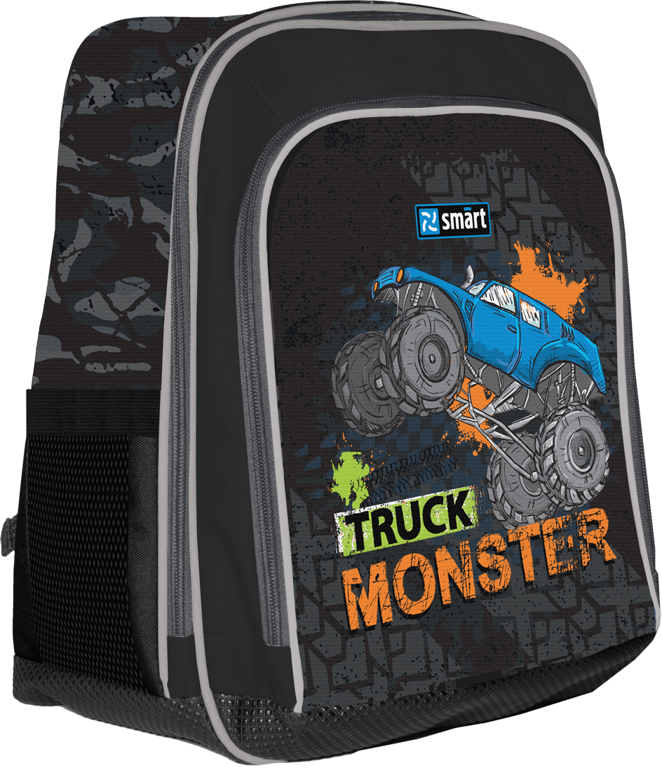 

Рюкзак школьный SMART H-55 Monster Truck черный для мальчиков 13 л (558026)