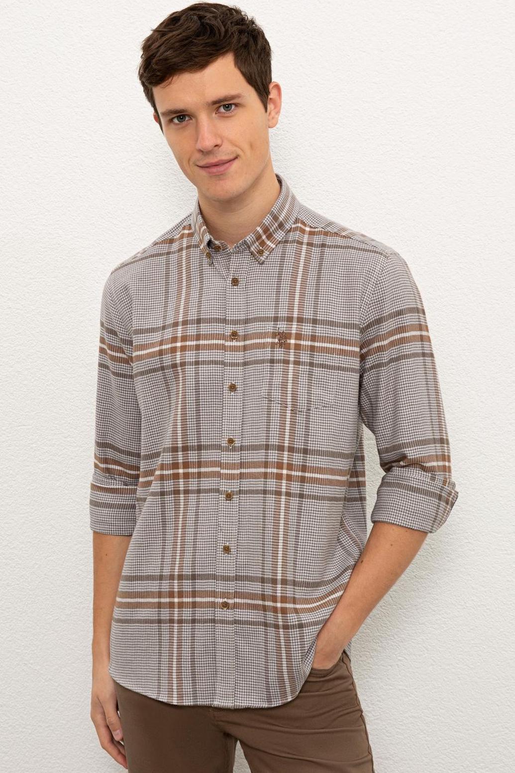 

Рубашка мужская U.S. Polo Assn. Серый xxxl (1085035 VR024)