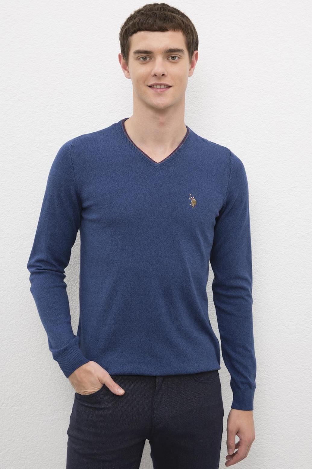 

Пуловер мужской U.S. Polo Assn. Синий  (1080424 VR028, Пуловер мужской U.S. Polo Assn. Синий 54 (1080424 VR028)
