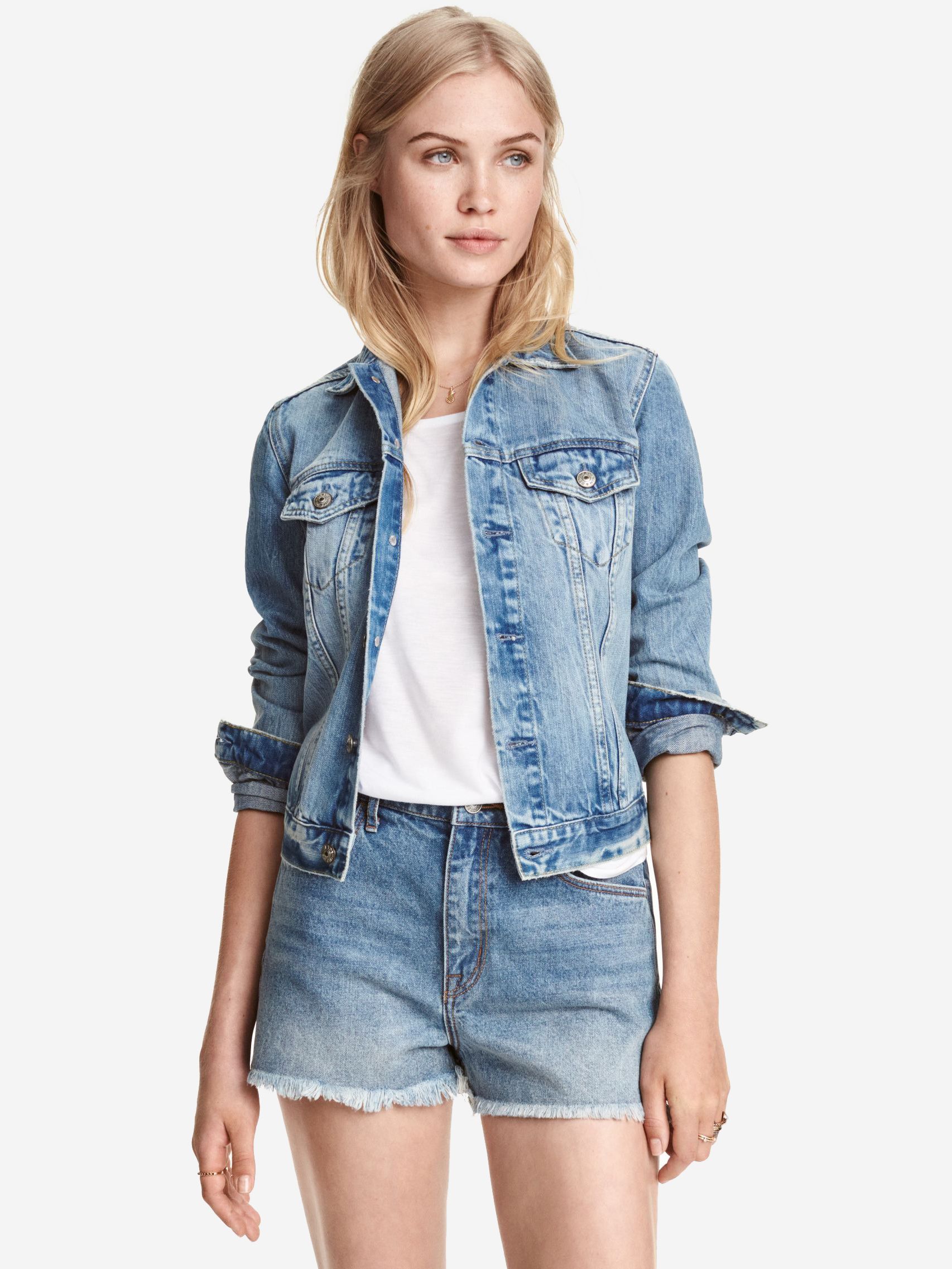 

Джинсовая куртка H&M 060399061 44 Голубая