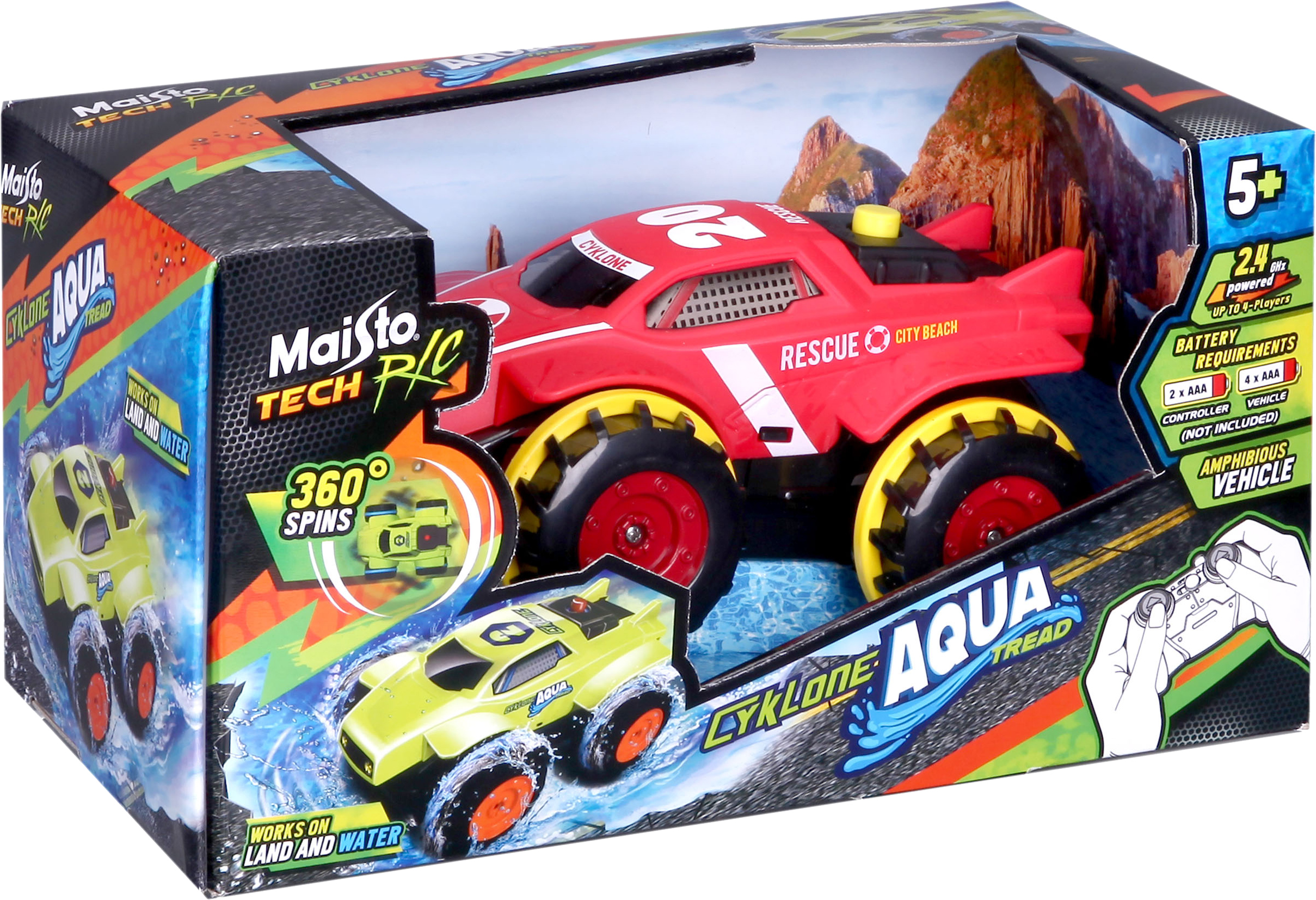 

Автомодель на р/у Maisto Tech Cyklone Aqua Красная (82142 Red)