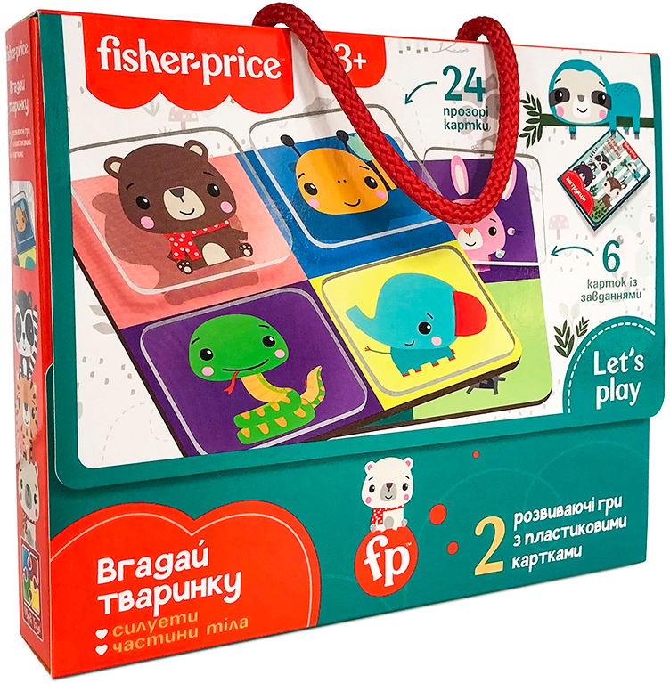 

Игра с пластиковыми картами Vladi Toys Fisher Price Угадай животное (укр) (VT2100-10)