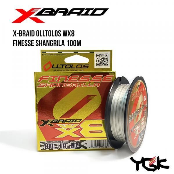 

Шнур плетеный YGK X-Braid Olltolos WX8 Finesse Shangrila 100m (0.6 (14lb / 6.35kg))