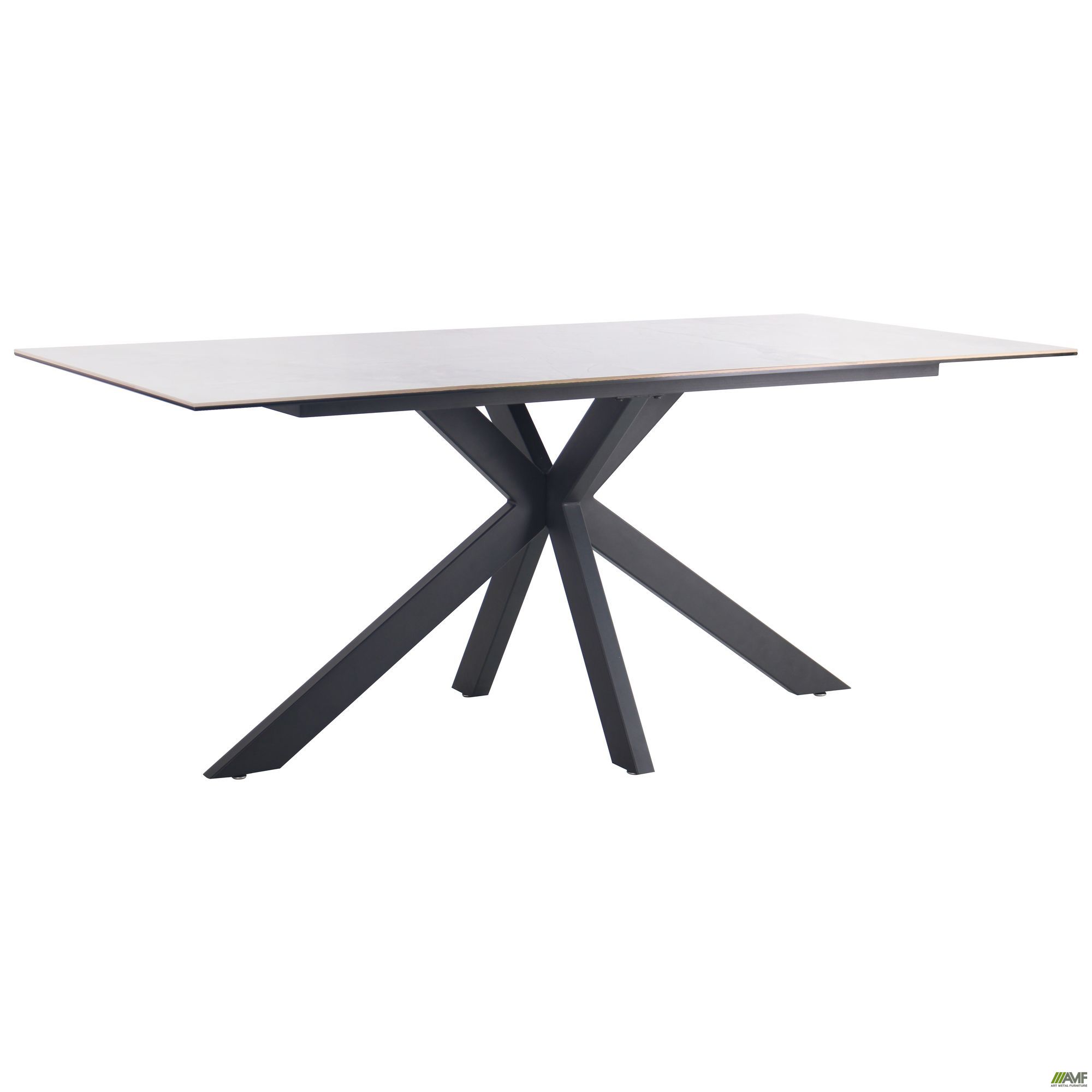 

Стол AMF обеденный Adam black/ceramic Italy gray ceramic 547077