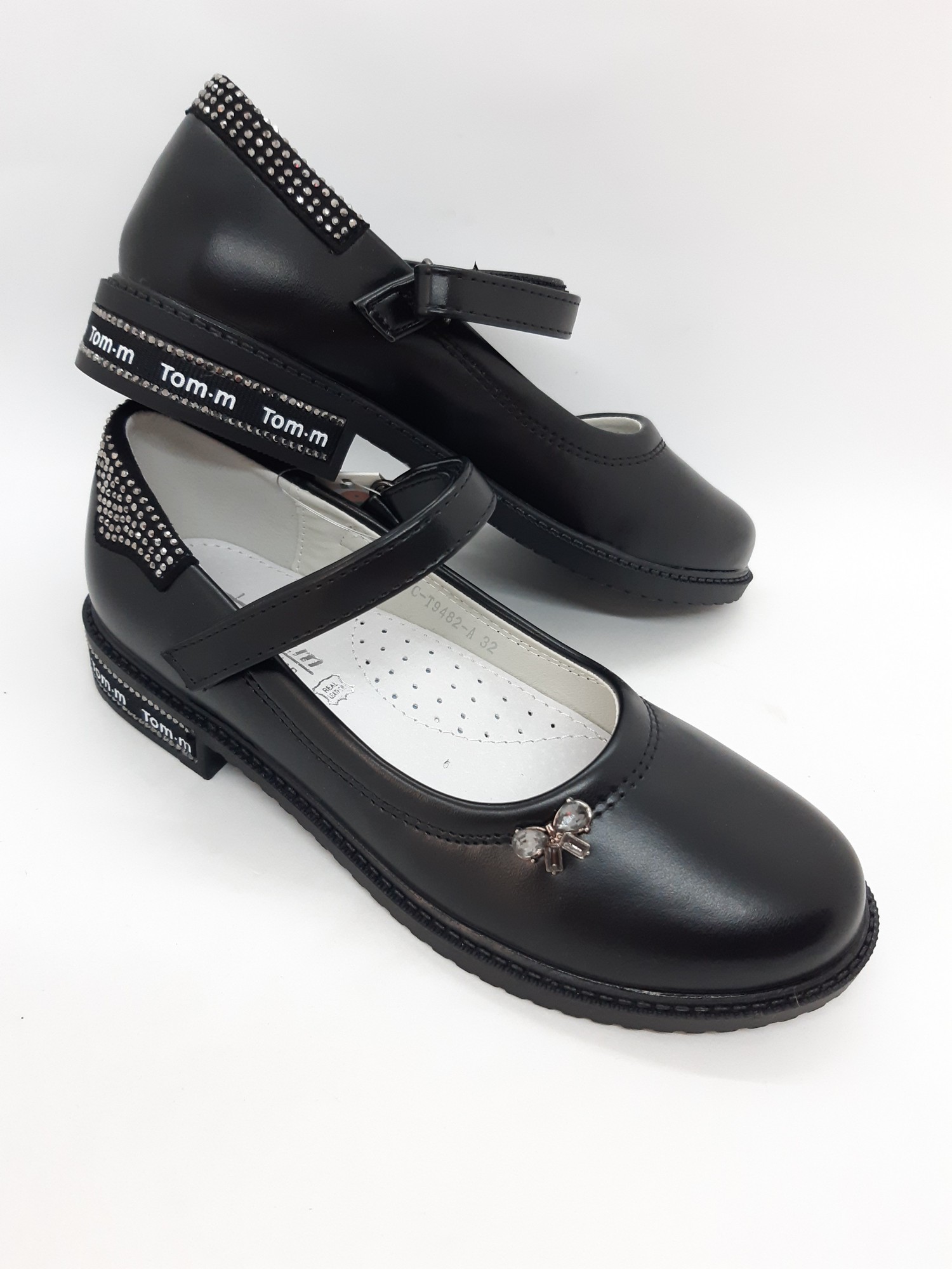 

Туфли на девочку Tom.m черные TFD-0024 36 р 24,5 см