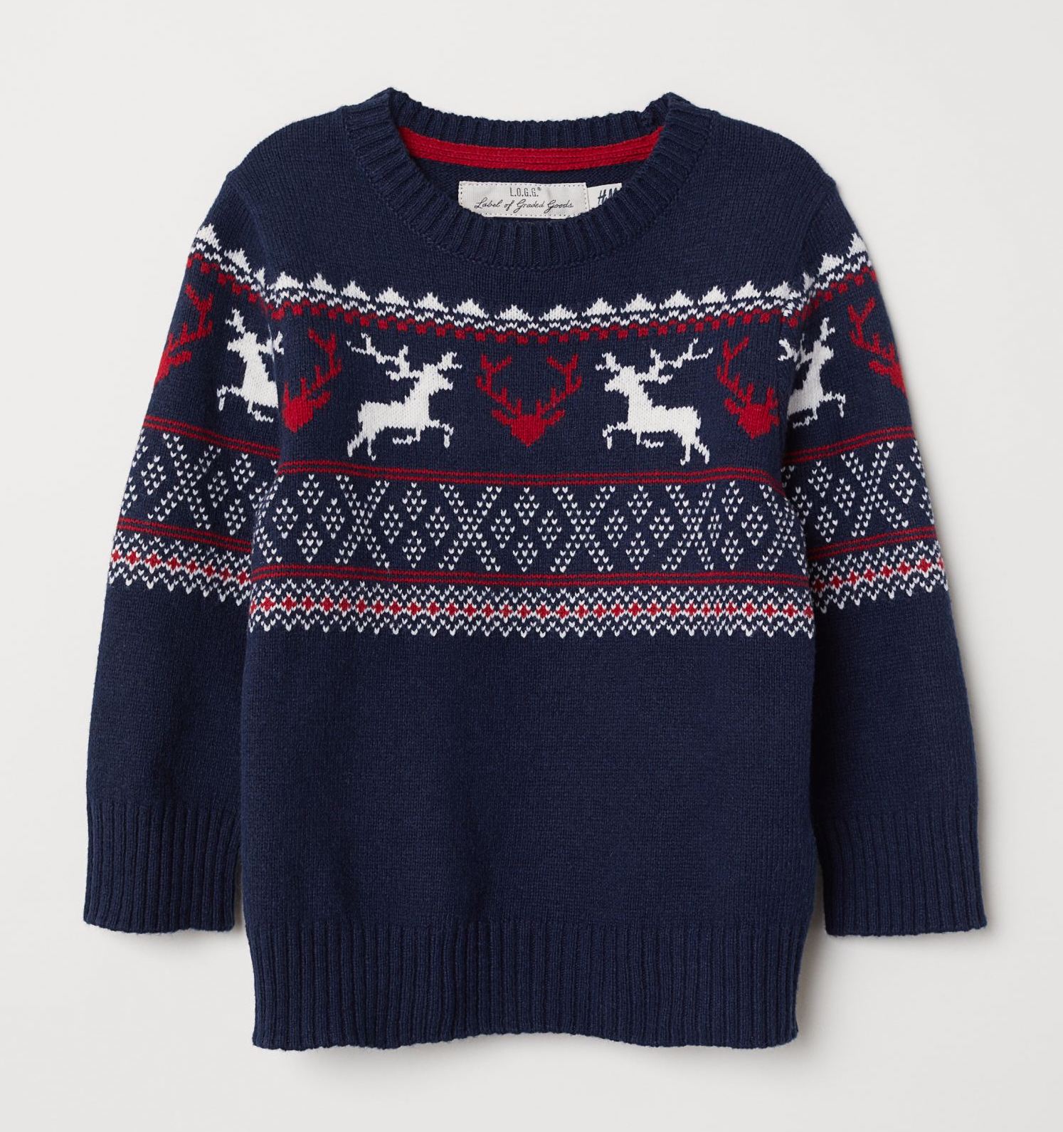 

Детский свитер для мальчика H&M 122-128 размер темно-синий 0638874004