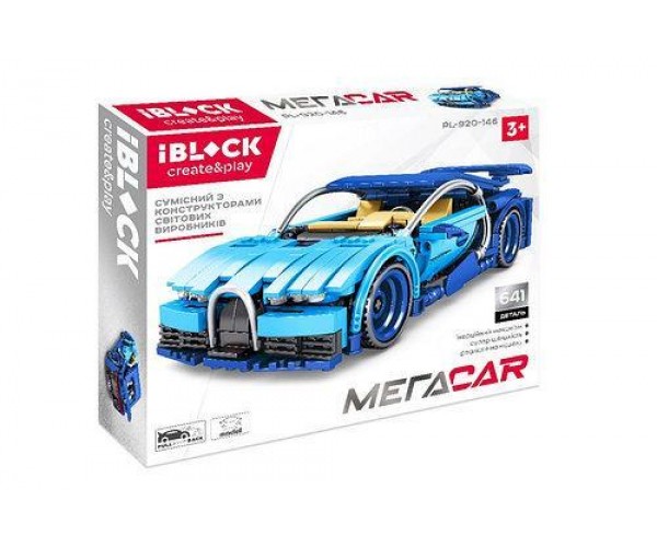 

Конструктор МЕГАCAR iBlock 641 деталь