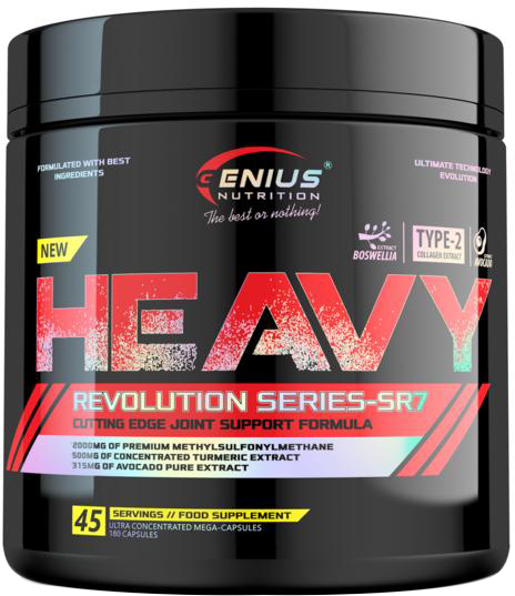 

Хондропротектор Genius Nutrition Heavy 180 капсул (5403453587541)