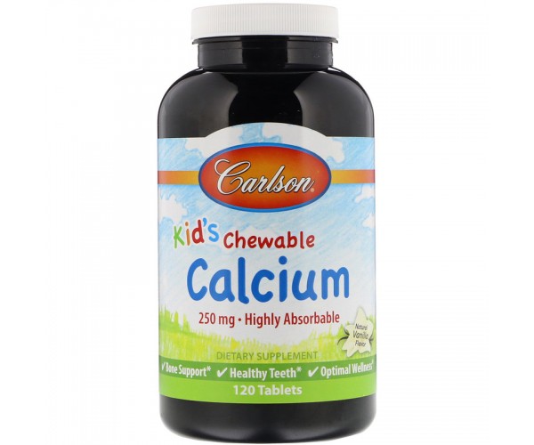 

Жевательный кальций Carlson Lab Kid`s Chewable Calcium 250 mg 120 Таблеток (599149)