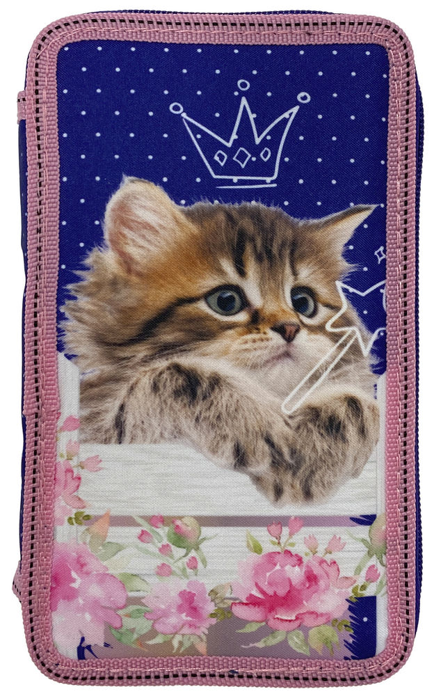 

Пенал Class Kitten 2 отделения пустой (21403C/8591662214031)