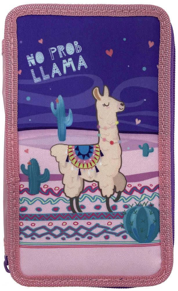 

Пенал Class Lama 2 отделения пустой (21404C/8591662214048)