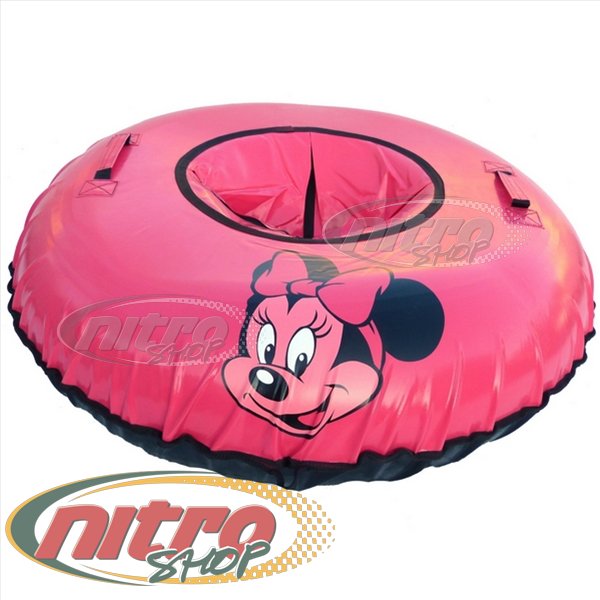 

Тюбинг Minnie Mouse D100 ПВХ 650г/м.кв и 750г/м.кв ватрушка надувные санки шайба бублик цвет Розовый Черный