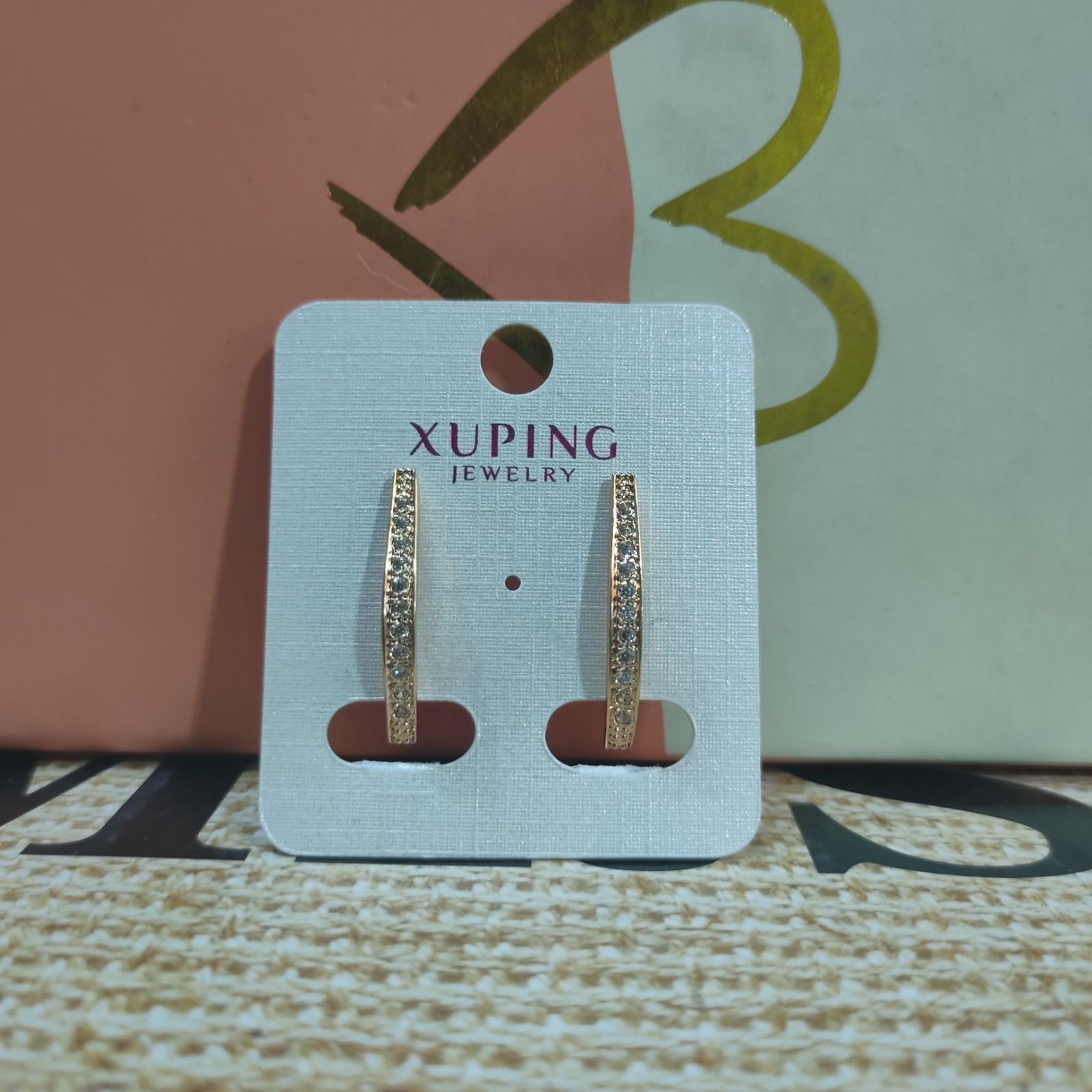 

Серьги Xuping с цирконием позолота 99759