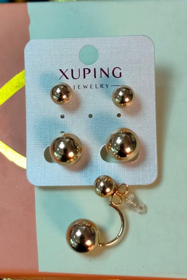 

Серьги Xuping Матрешки № 2 позолота 99897