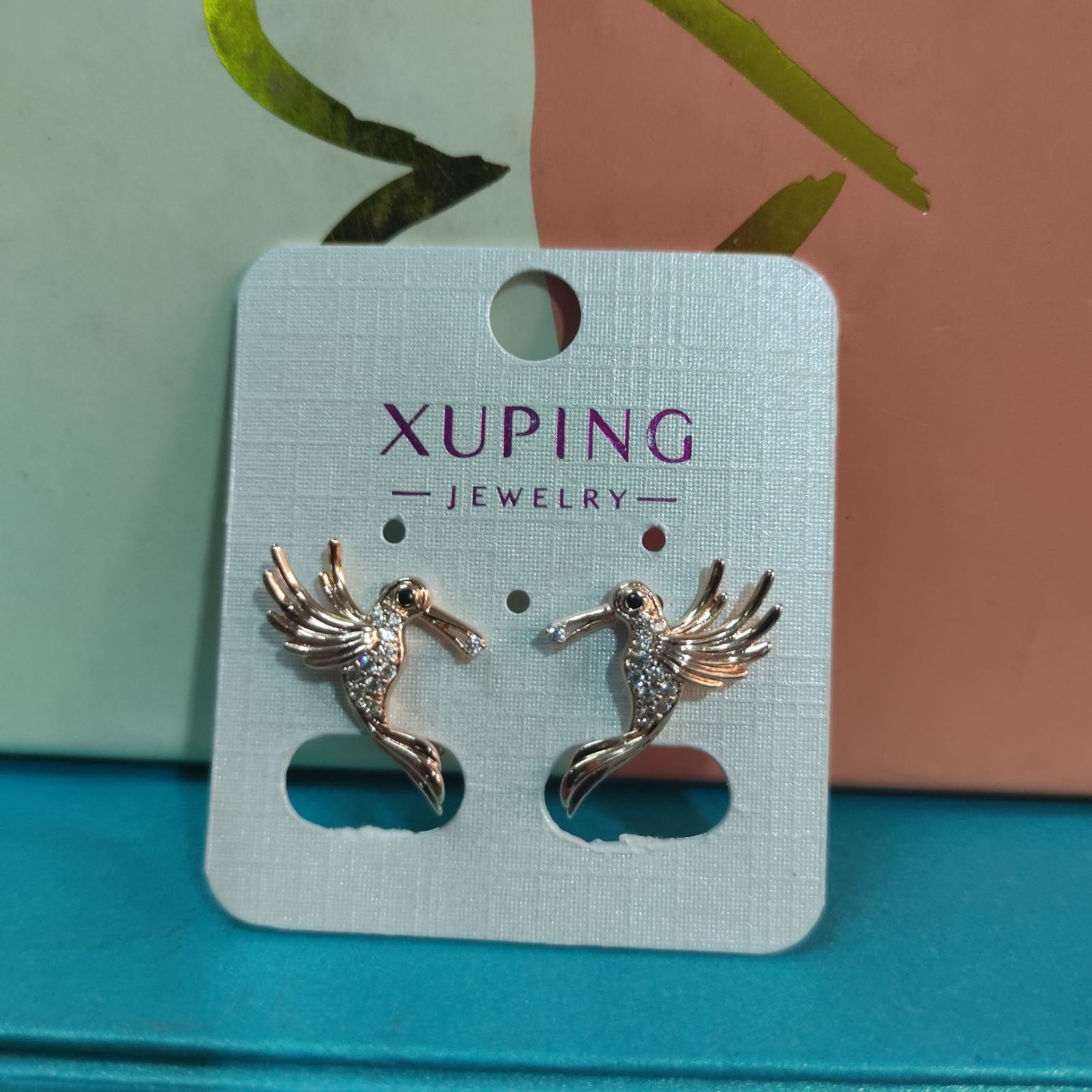 

Серьги Xuping Птички позолота 99855