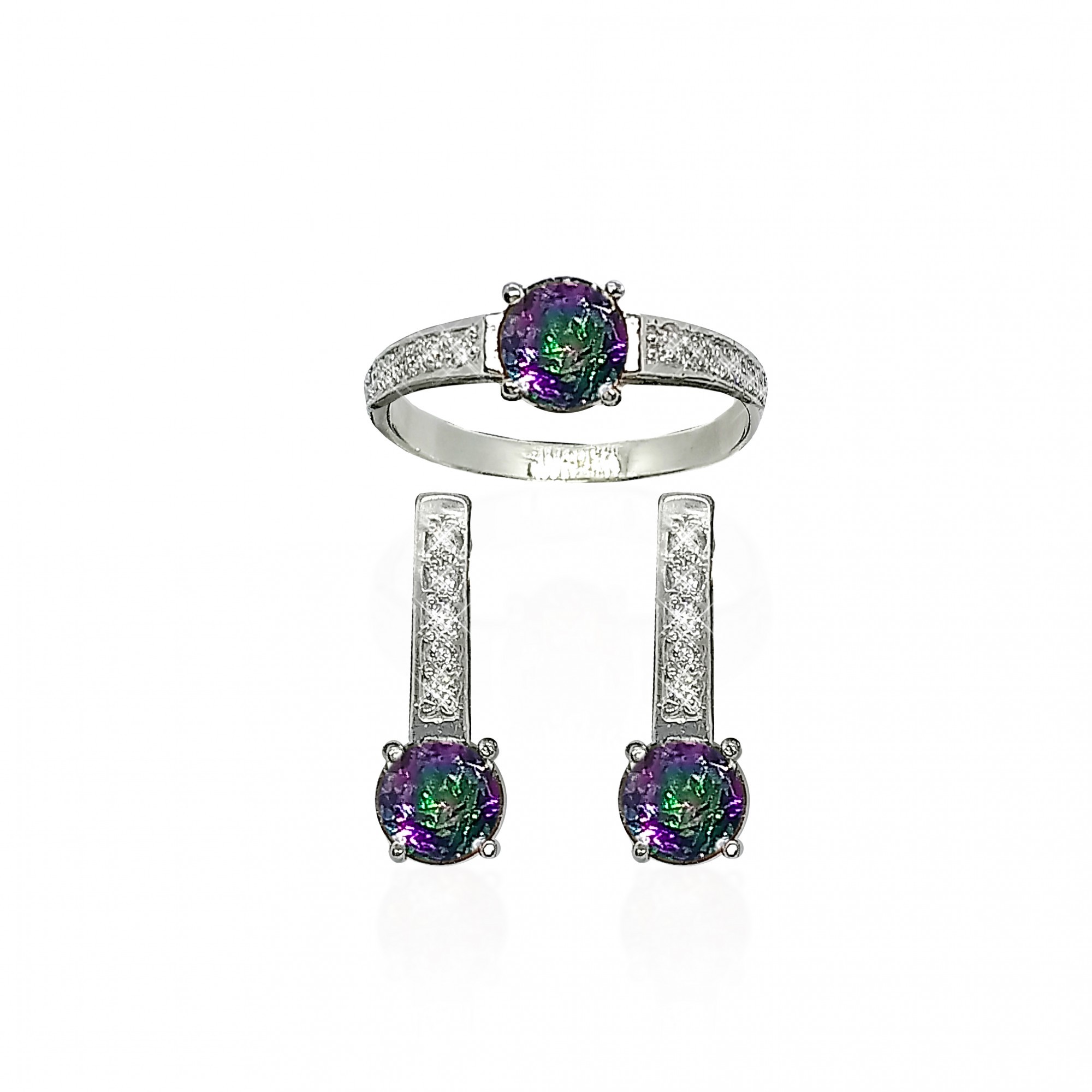 

Серебряный комплект с топазами мистик 20583р