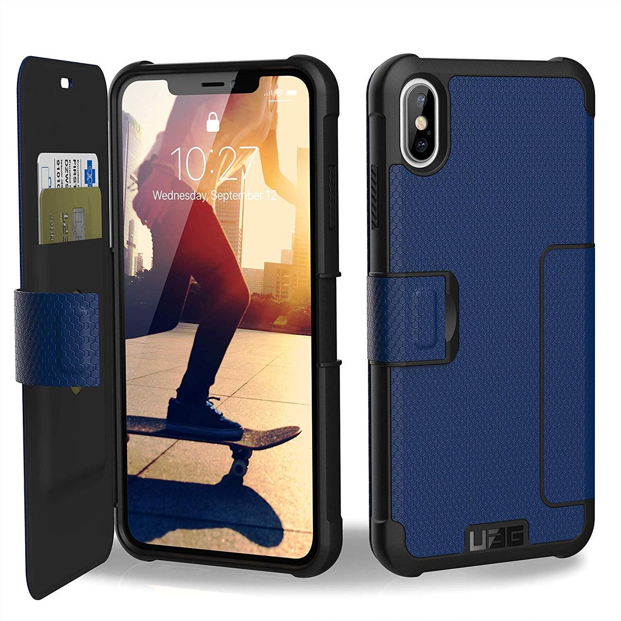 

Чехол-книжка Urban Armor Gear Metropolis для Apple iPhone XS Max (6.5") Синий